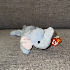1995 Mint Peanut Elephant TY Retired Beanie Baby PVC Pellets Style 4062 w Tags