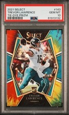 2021 Panini Select - Trevor Lawrence #143 Tie-Dye Prizm /25 (RC) PSA 10