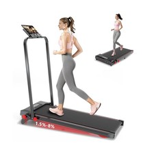 Walking Pad with Handle Bar and Incline, 3 in 1 Under Desk Treadmill with Hik...