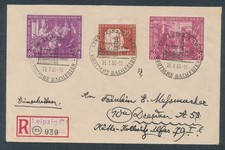 DDR 248/9 Leipziger Messe,258 Bach ,R-Brief Sonderstp. Bachfeier Leipzig-Dresden