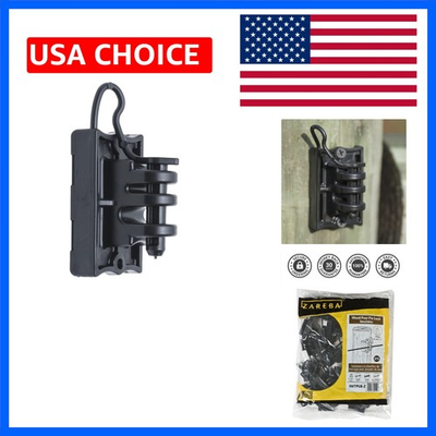 #ad T Post Pin Lock Insulators for Electric Fences Black 25 Pack Includes 2... $22.48
