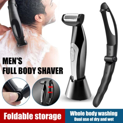 Electric Back Hair Shaver Remover Body Hair Trimmer Self Groomer Shaving Tool