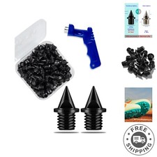 1/4 Inch Track Spikes, 120-Pcs Replacement Spikes for Track Shoes, Alloy St...