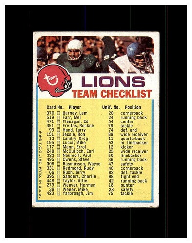 1973 TOPPS FOOTBALL YOU PICK FINISH OR UPGRADE YOUR SET HIGHER GRADE SET BREAK - Picture 440 of 457