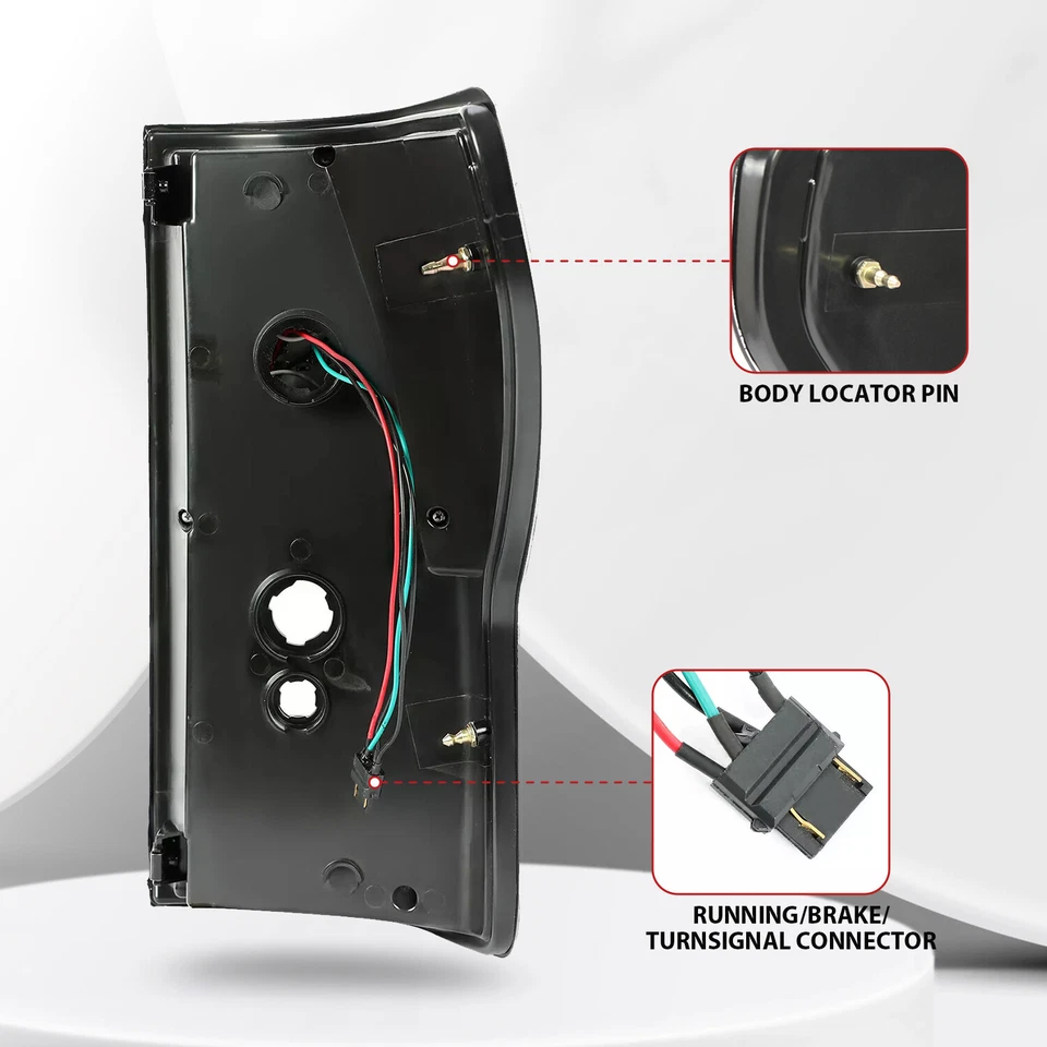 Luces traseras de freno LED completas tubo doble forma de C negras para Toyota Tundra 2007-2013 Foto 4 de 4