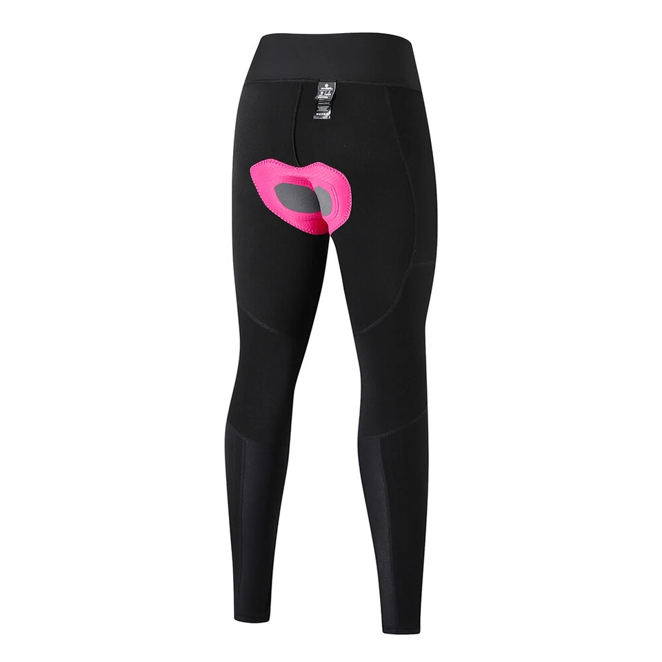 Pantalones de ciclismo para mujer Pantalones térmicos de invierno Medias de bicicleta Pantalones de bolsillo para bicicleta Foto 2 de 4