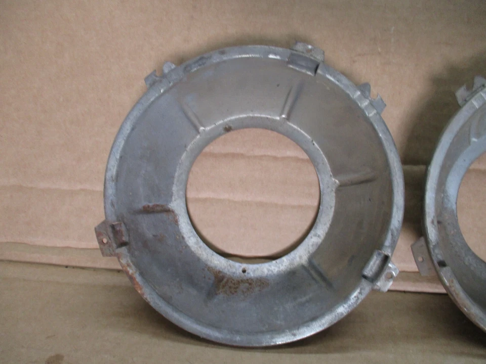 Par de biseles de faros vintage MG MGB Austin Healey Triumph N Foto 2 de 4