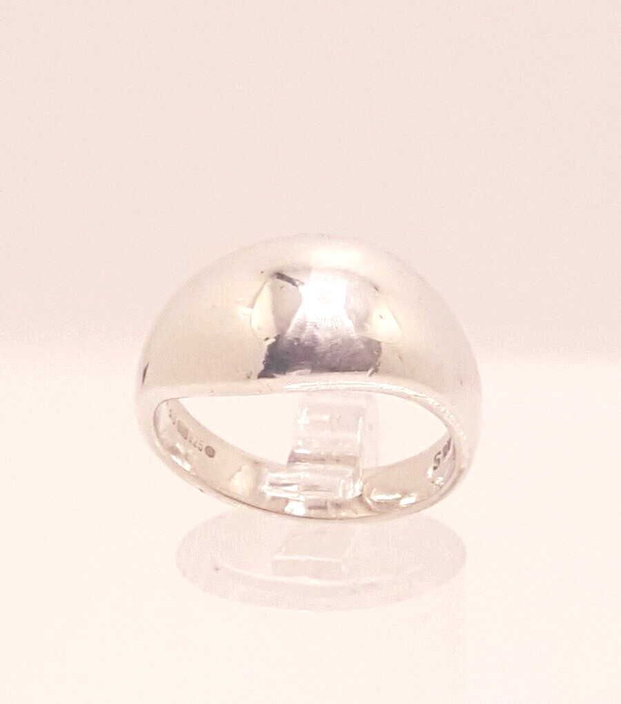 Fully Hallmarked Graduated Solid Band Ring 925 Si… - image 3