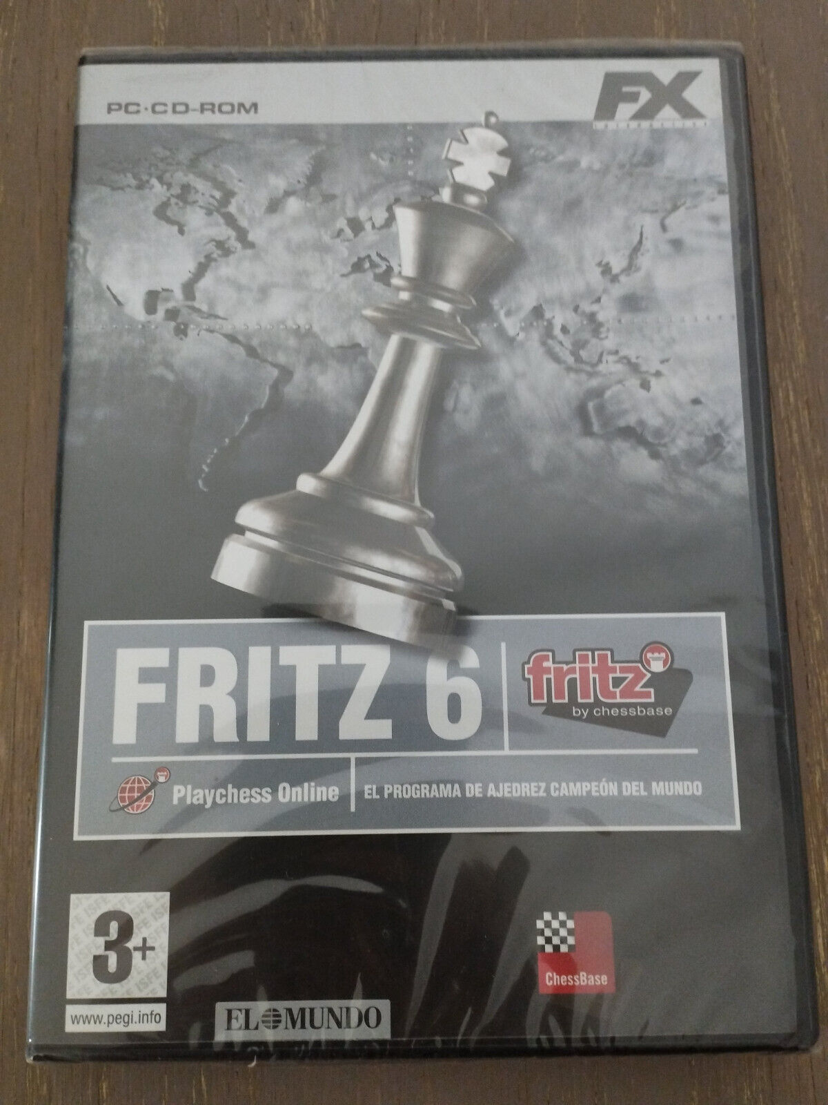 Fritz 6 Playchess Online Ajedrez Chessbase - Juego para PC CD-Rom España Nuevo