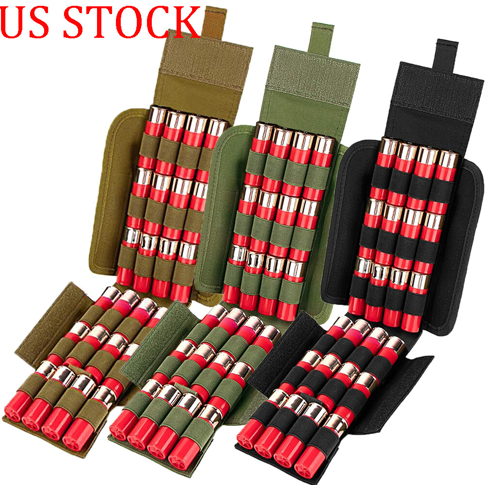 Military Hunting Tactical Shotgun Ammo Bag Molle 12/20 Gauge Shell Holder Pouch - View #2