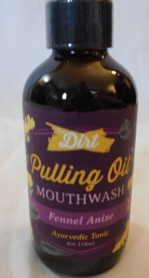 The Dirt Pulling Oil Mouthwash Fennel Anise 4 oz Brand NEW 
