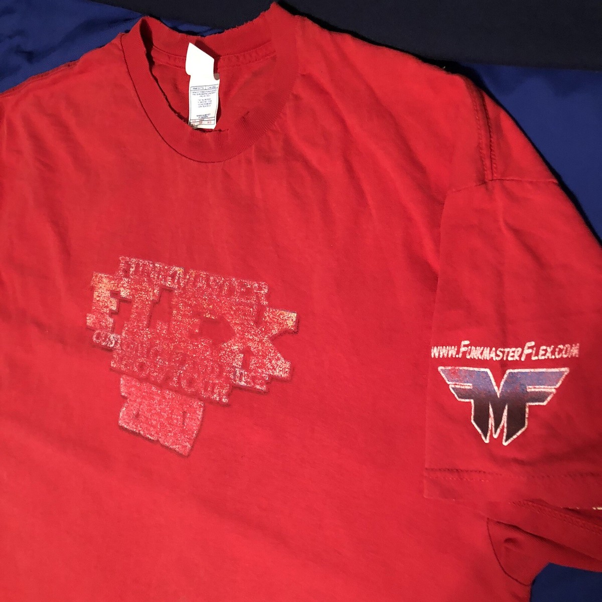 Vintage 90s FUNKMASTER FLEX hip Hop Music T-shirt XL Ford | eBay
