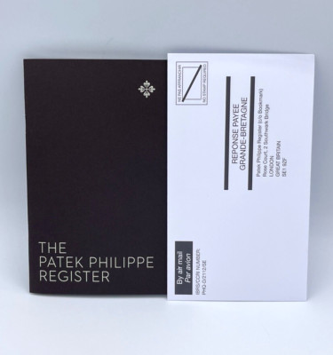 The Patek Philippe Register Owners Register Archive Watch Kit
