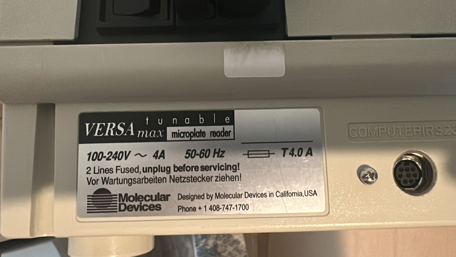 Molecular Devices VERSA MAX Tunable microplate reader