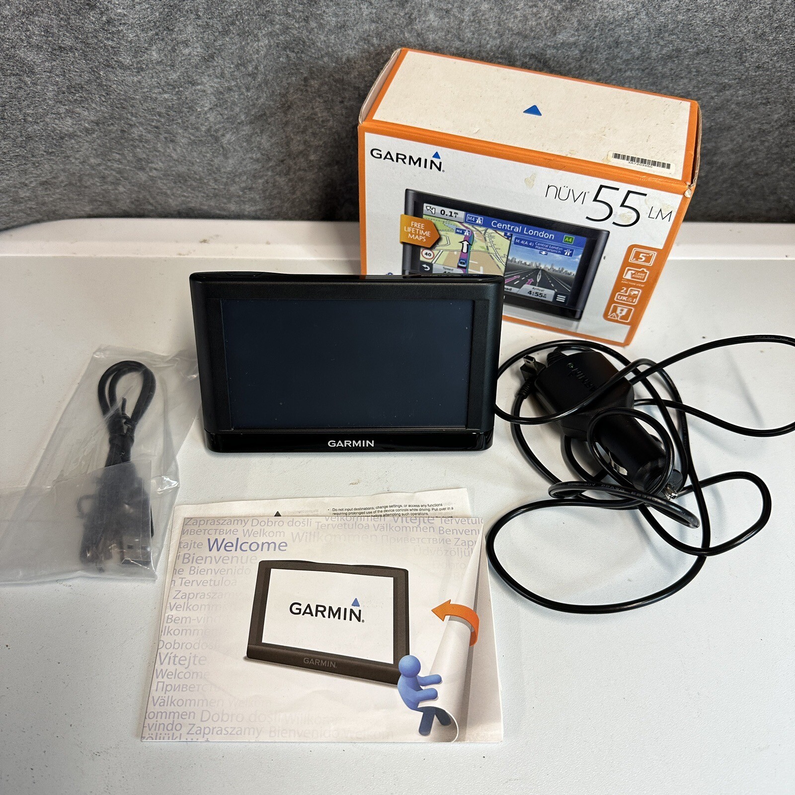 Chargeur Secteur UK (prise Anglaise) Pour GPS Garmin Nuvi 56LM 55LM 55 66LM - Câble 1.2m