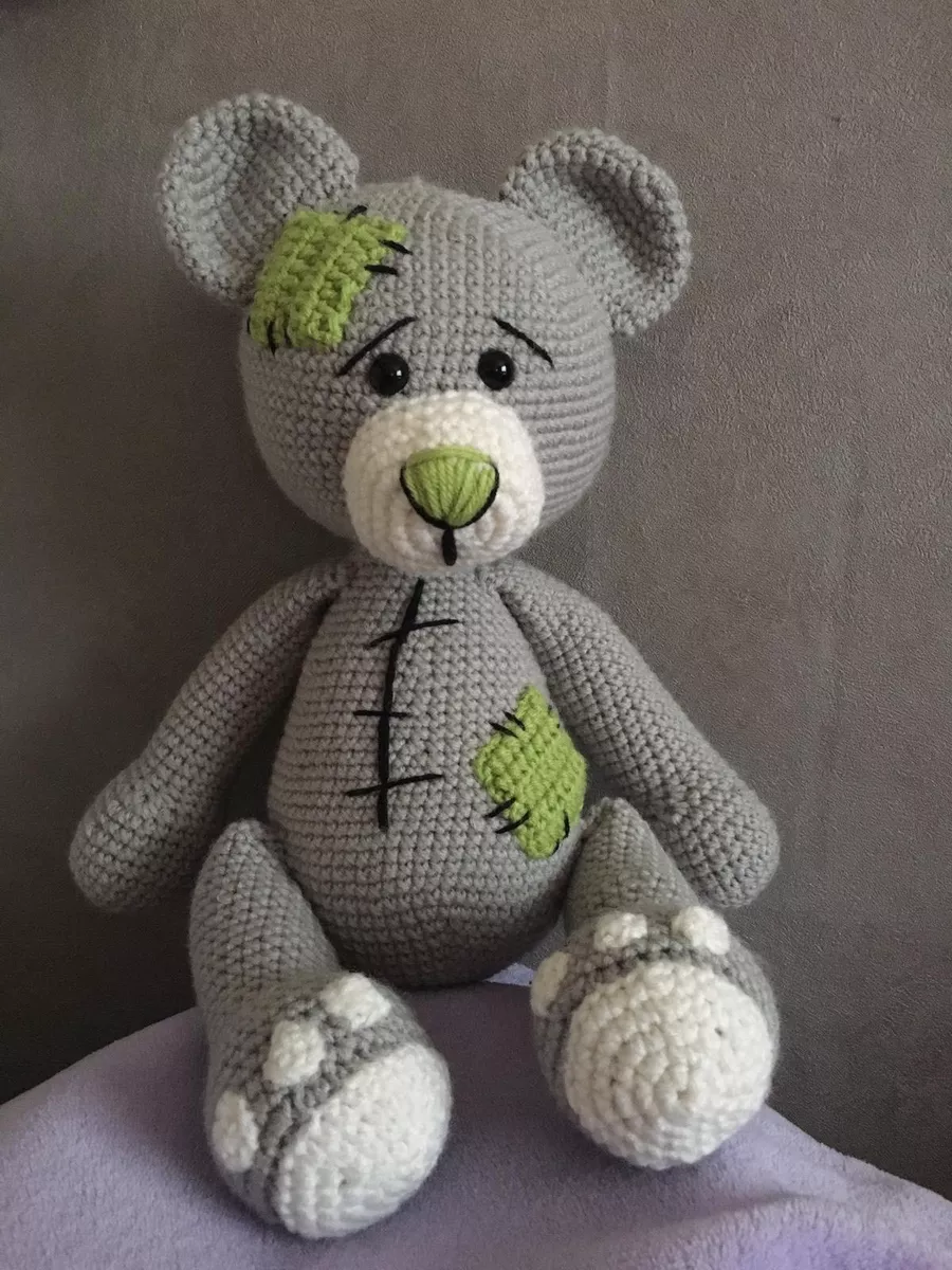 Doudou Nounours Fait Main Au Crochet