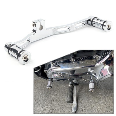 Geschlitzter vorn hinterer Schalthebel Chrom für Harley Dyna FXD mit Mid-Control