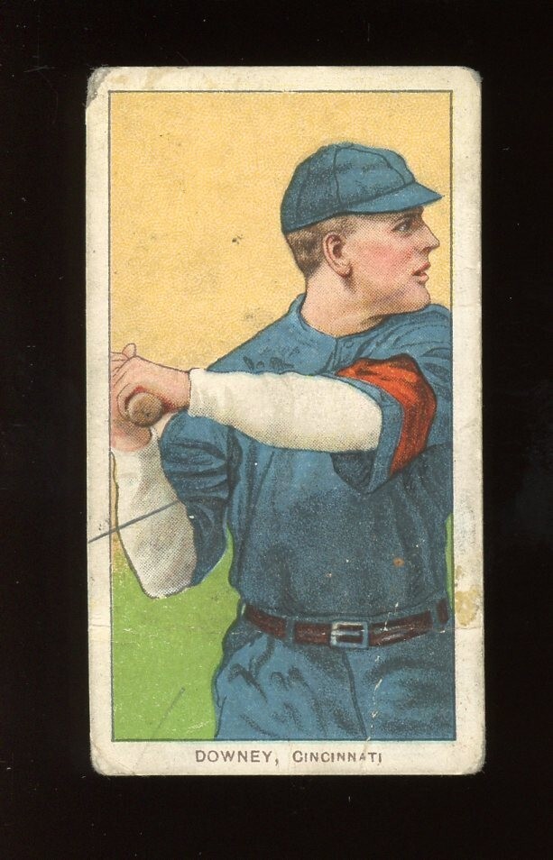 1909 T206 Baseball #144 Tom Downey (Batting) Polar Bear PR *e1
