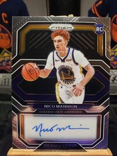 Nico Mannion RC AUTO 2020-21 Prizm ROOKIE PENMANSHIP Golden St. Warriors #RP-NMN