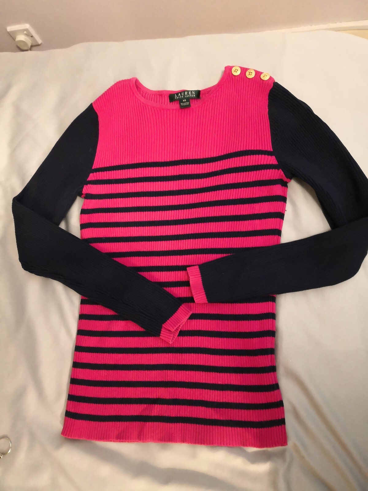 RALPH LAUREN Jumper - Size XS - Striped 