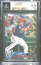 2018 Topps Chrome Mega Box Update Rookie #HMT55 Juan Soto BGS 9.5