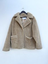 Stand Studio Marina Faux Fur Teddy Jacket Size 38