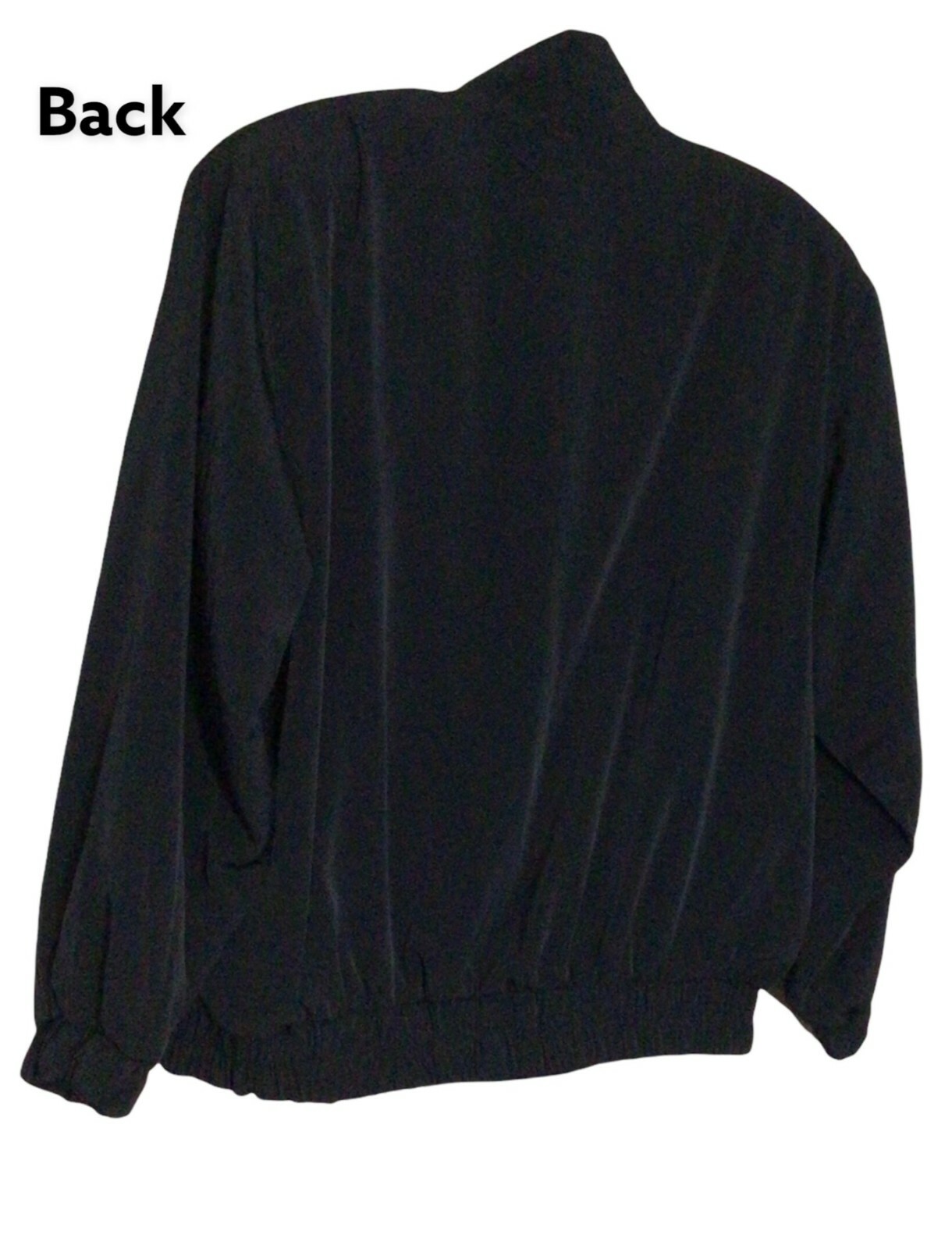 Women’s Jacket Black Patch Work Soft Shell Mock N… - image 2