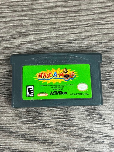 Carro auténtico clásico Whac-A-Mole GBA Nintendo Game Boy Advance Smash Arcade