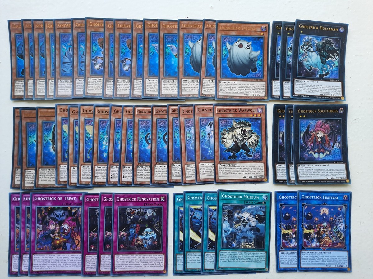 Yugioh Ghostrick deck 40 Card Main Deck + 8 Card Extra