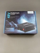 Aokeo 1-Channel 48V Phantom Power Supply with Adapter New Open Box