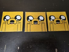 Handpainted Canvas Panel Magnet Jake the Dog  FAST SHIPPING  