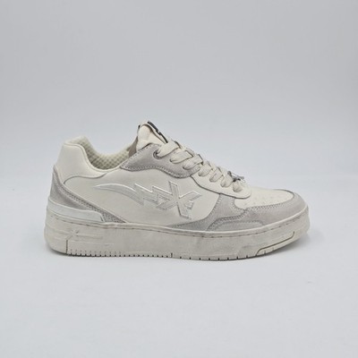 Herrenschuhe Richmond Gr. 40 Turnschuhe Weiß Leder Gämse 33MA-40
