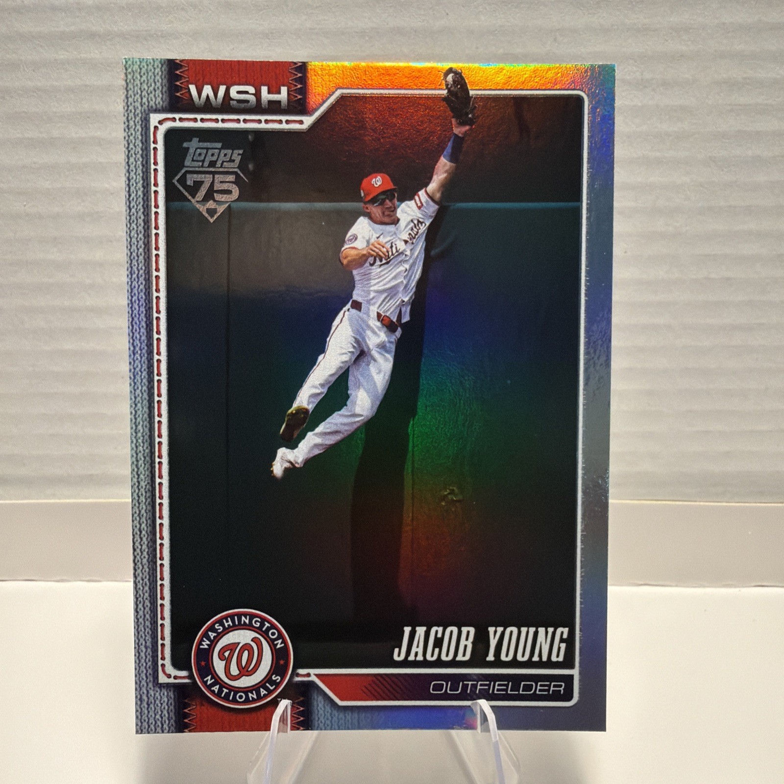 2026 Topps Baseball Series JACOB YOUNG Rainbow Foil 210 Washington
