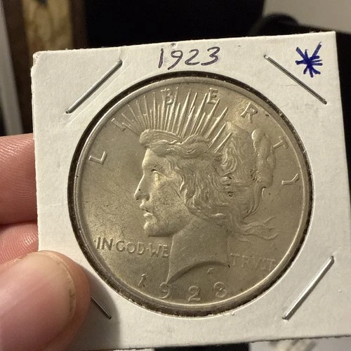 1923 Silver Peace Dollar AU details fast shipping