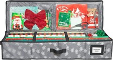 Premium Wrapping Paper Storage Container - Durable 600D Tear-Proof, Fits 27 Roll