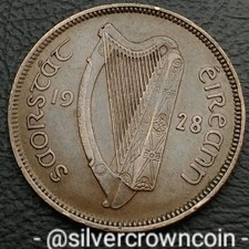 Ireland 🇮🇪 Eire 1/2 Penny 1928. KM#2. Bronze Half Cent coin. Sow & Piglets.