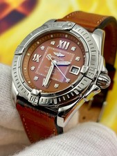 Breitling Galactic Lady – Ref. A71356 – Brown Diamond Dial – Quartz – Box & Pape