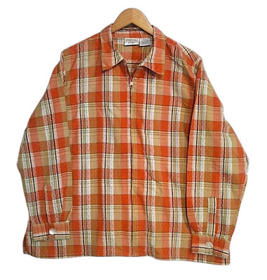Essentials By Maggie Full Zip Long Sleeve Shirt Women's Sz 22/24 Textured