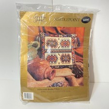 14” x 14” Something Special “Kilim With Border Pillow” Needlepoint Kit #30727