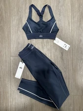 Alo Yoga Airlift Suit Up Bra BlueStone/White Women's