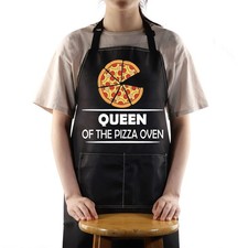 King Of The Pizza Oven Chef Apron Pocket Father Dad Kitchen Cooking Gift