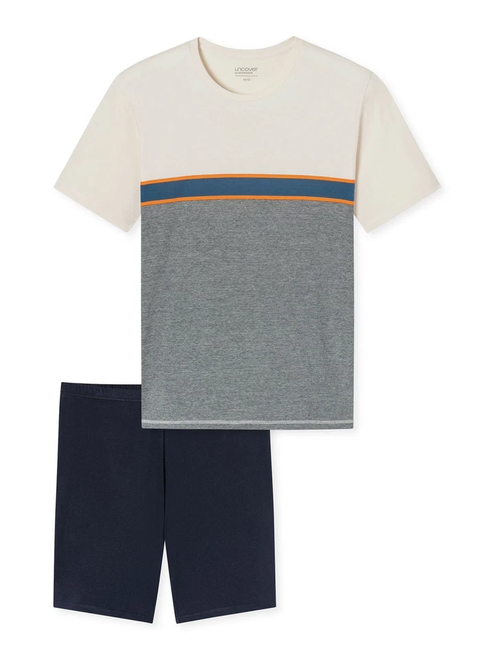Uncover by Schiesser Herren Schlafanzug Nightwear kurz Pyjama Nachtwäsche Lounge - Bild 1 von 1