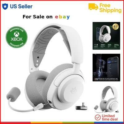 Wireless Gaming Headset Neodymium Drivers Multi-Platform 40HR