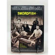 Swordfish DVD John Travolta Hugh Jackman Halle Berry Don Cheadle Action Thriller