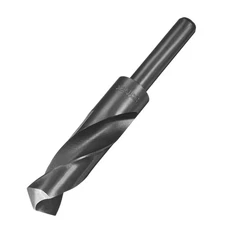 22.5mm Twist Drill Bits Black Nitride Coated HSS-9341 with 1/2" Reduced Shank