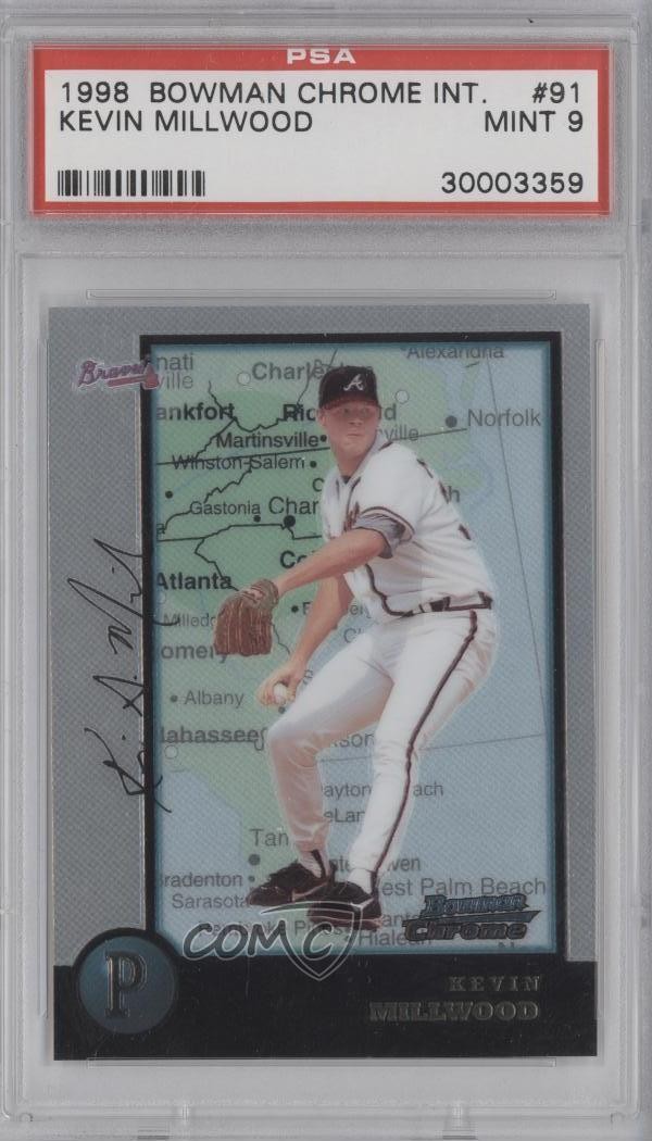 1998 Bowman Bowman Chrome #91 Kevin Millwood front