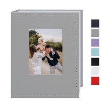 Small Photo Album 4x6 100 Pockets Leather Cover Picture Book Holds 4x6 Photos...
