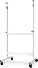 Mobile Whiteboard Stand W/ Wheels Height Adjustable No Drill Needed Dry Erase