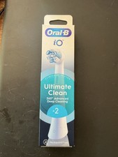 ORAL B iO Ultimate Clean Replacement Toothbrush Head - Pack of 2 (ORAIOB2WH)