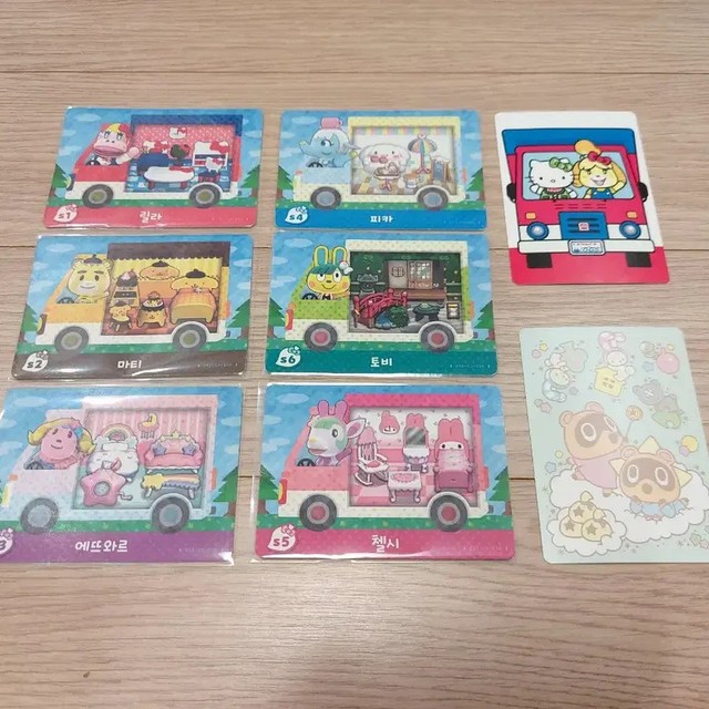 Nintendo Animal Crossing Amiibo Card Set in Korean, Sanrio Collab